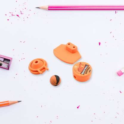 Football & Basketball Stationery Kit Ã¢â‚¬â€œ Pencil, Sharpener & Eraser for Kids (Birthday Gift)