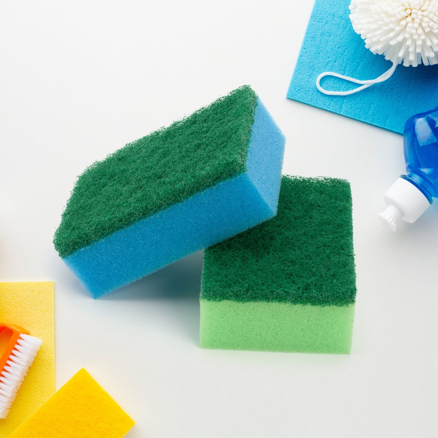 2-in-1 Multi-Purpose Scrub Sponge Ã¢â‚¬â€œ Wear Resistant Dish & Furniture Cleaner (2 Pc)