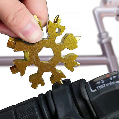 18-in-1 Snowflake Multi-Tool Ã¢â‚¬â€œ Portable Bottle Opener, Screwdriver & Wrench