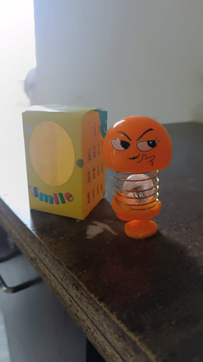 Cartoon Face, Spring Doll Dance Toy (2 Pc / With Color Box)