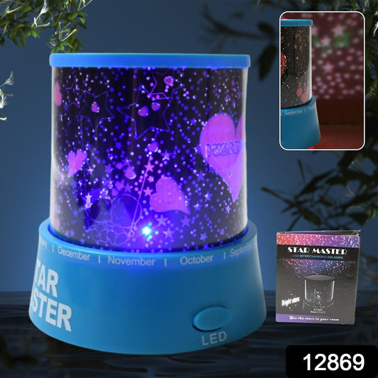 LED Projector Night Light Amazing Lamp, 3 Battery operated lamps, Rotation With the music Function, Master for Kids Bedroom Home Decoration NightÃ‚Â Romantic Gift (Battery Not Included / 1 pc)