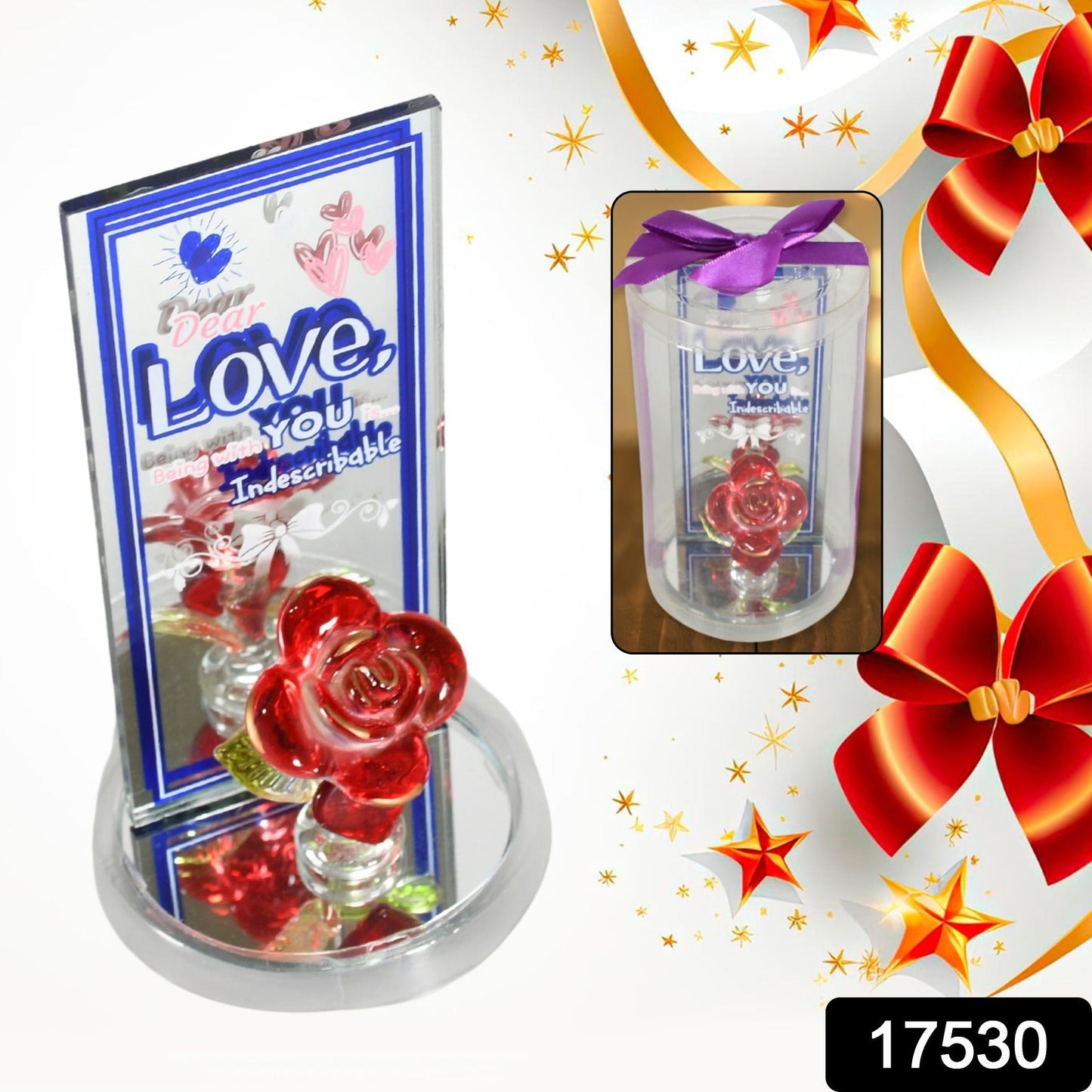 Lovely Rose Showpiece Ã¢â‚¬â€œ Romantic Gift Set for All Occasions (1 Pc)