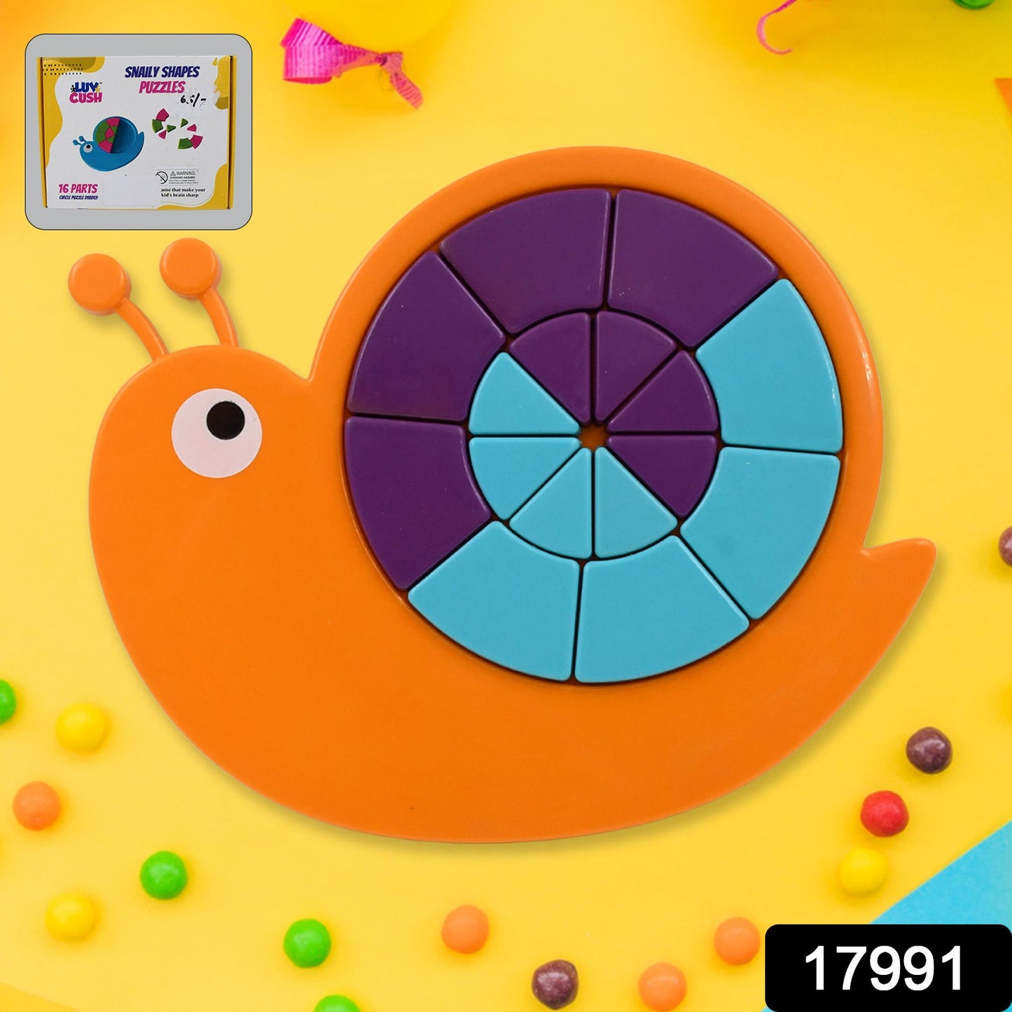 Mini Snail Puzzle Ã¢â‚¬â€œ STEM Educational Toy, Puzzle Games for Ages 3-6 (Mix Color)