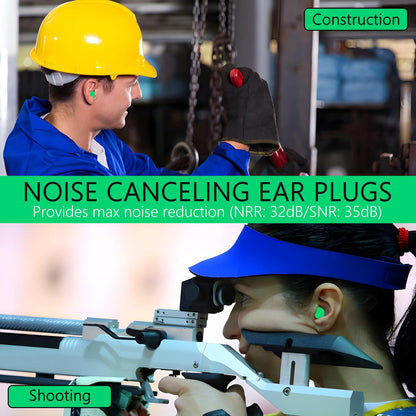 Earplugs Noise Reduction For Noise (2 Pair Foam)