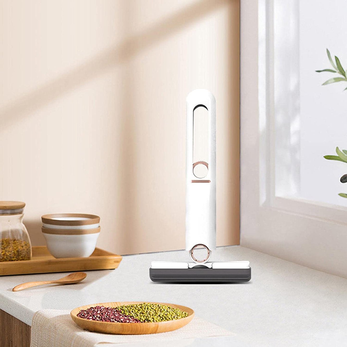 Portable Self-Squeeze Mini Mop Ã¢â‚¬â€œ Strong Absorbent Mop for Bathroom & Kitchen