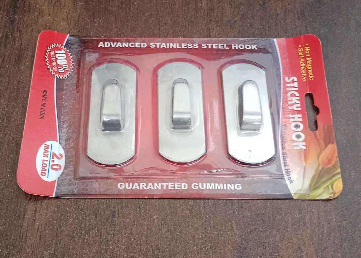 Heavy Duty Self-Adhesive Stainless Hooks Ã¢â‚¬â€œ Waterproof for Robes, Coats & Towels