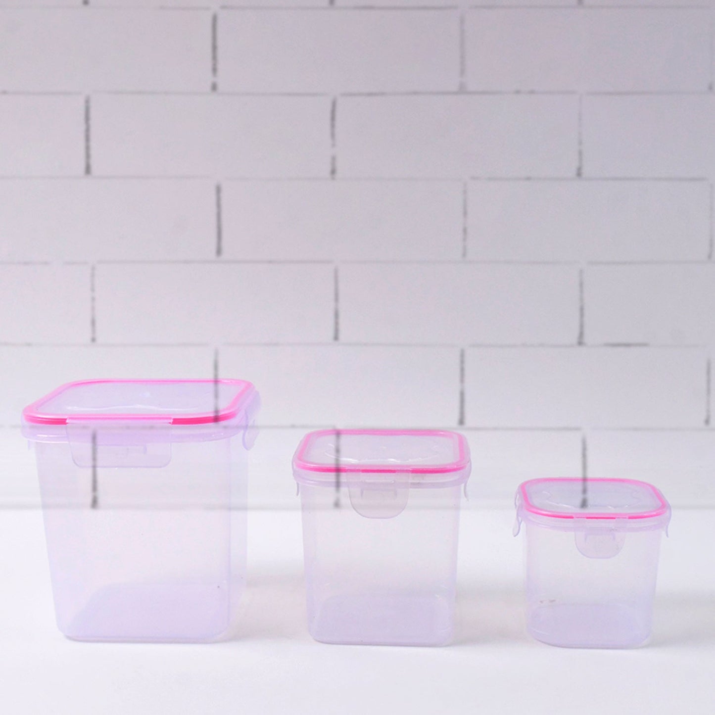 Kitchen Storage Container Set Of 3 Pcs (250, 500, 1000 ML)
