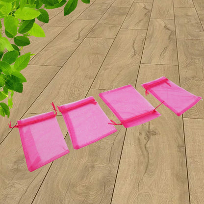 Organza Drawstring Gift Bags Ã¢â‚¬â€œ Small Mesh Pouches for Wedding, Party & Festival Favors (50 Pcs Set)
