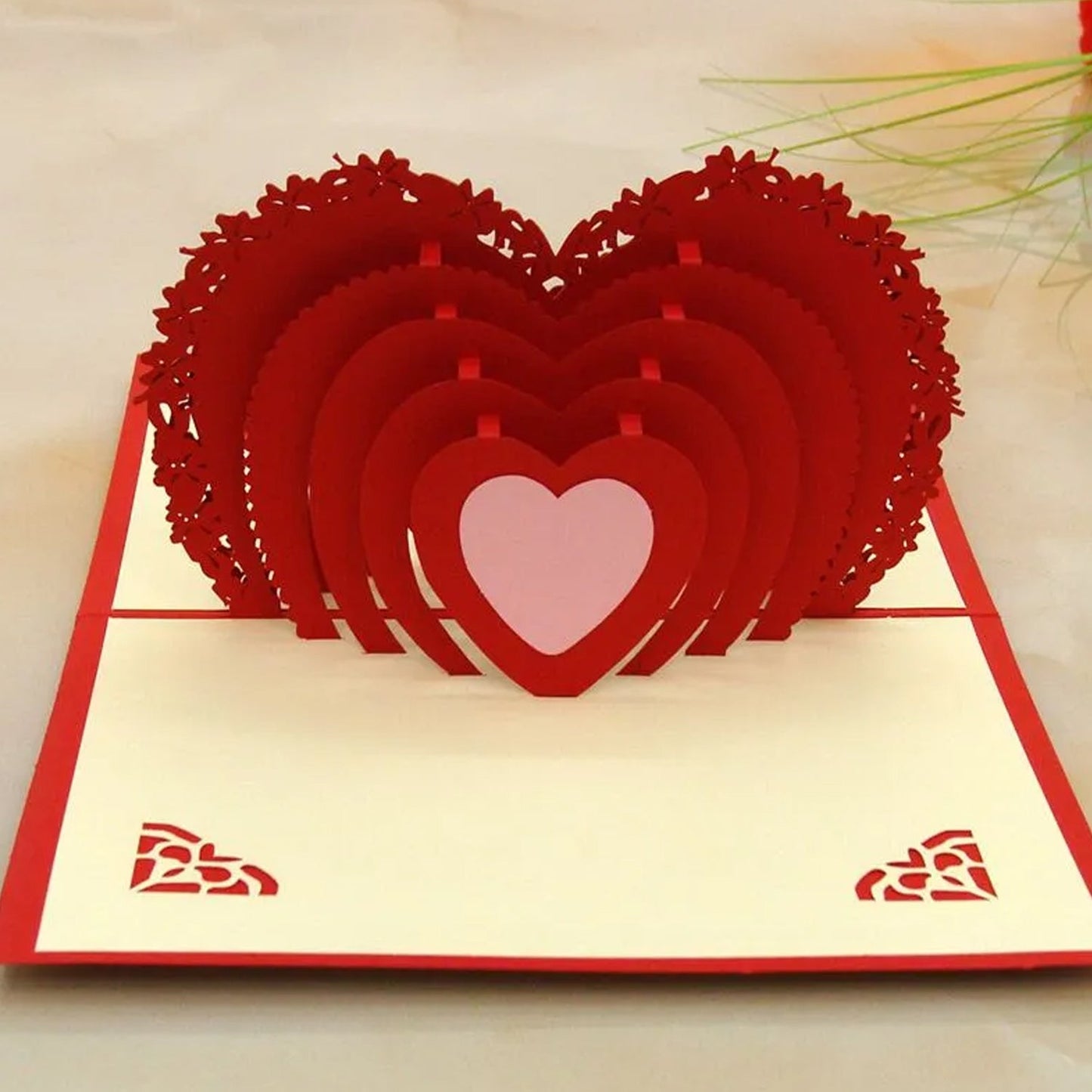 3D -Up Greeting Card (2 Pc): Birthday, Love, Christmas