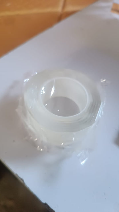 Sticky Double Sided Tape Washable Adhesive Tape Reusable (12Ãƒâ€”3 Cm / 1 Pc)