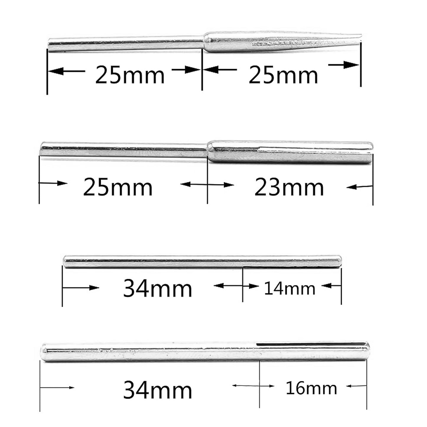 Sandpaper Clamp 3 Mm Split Mandrels Long Abrasive Holder (4 Pcs Set)