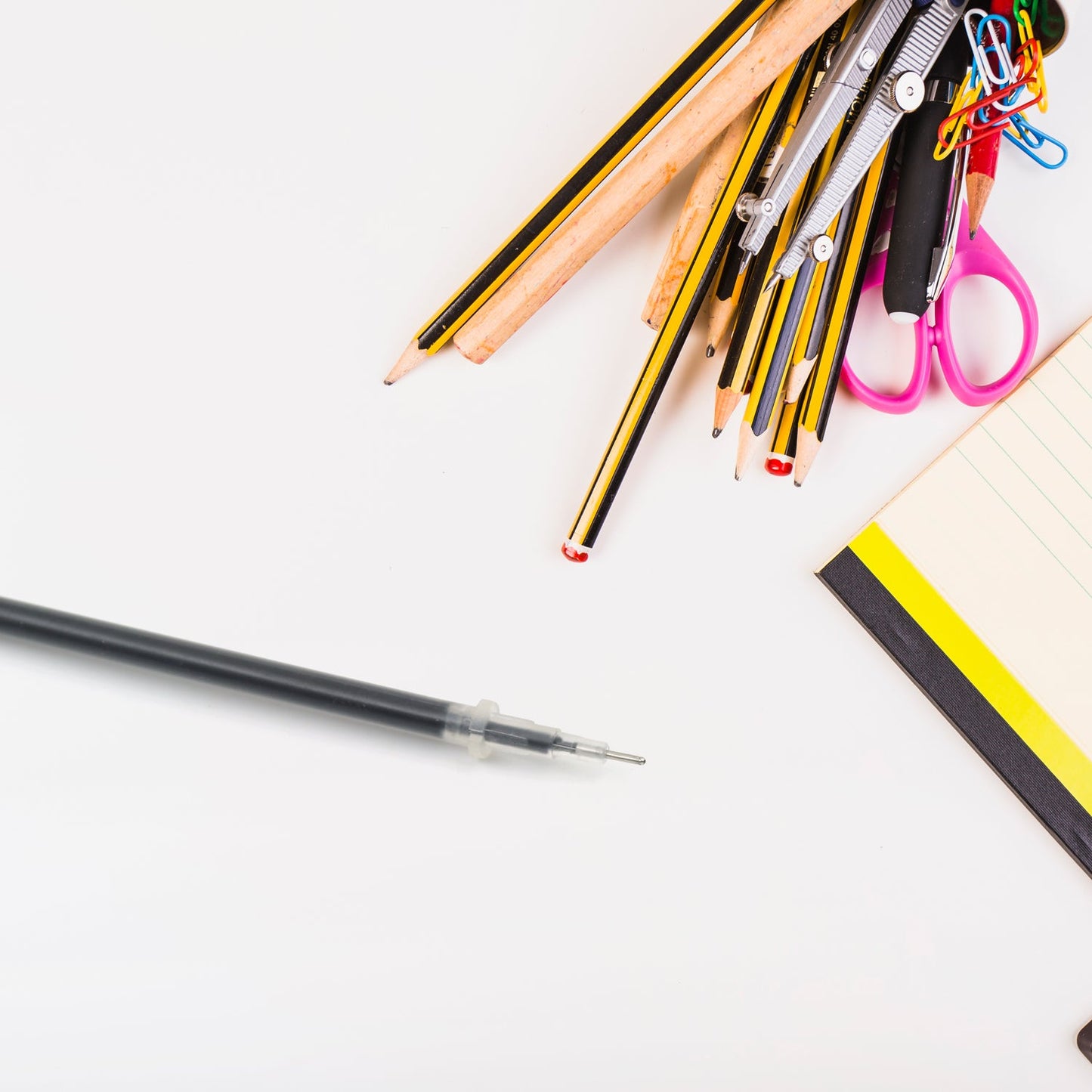 Black Pen Refill All Round Ball Pen Refill Smooth Writing Pen Refill all Pen Suitable (15 Pc)