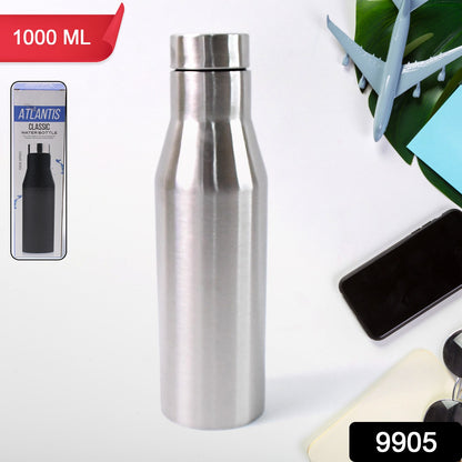 Stainless Steel Double Wall Vacuum-insulated Drink Water Bottle (1000 Ml Approx)