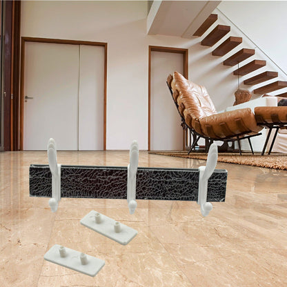 Wall Mounted Coat Hanger Rack Ã¢â‚¬â€œ 6 Hooks for Clothes, Jackets & Hats