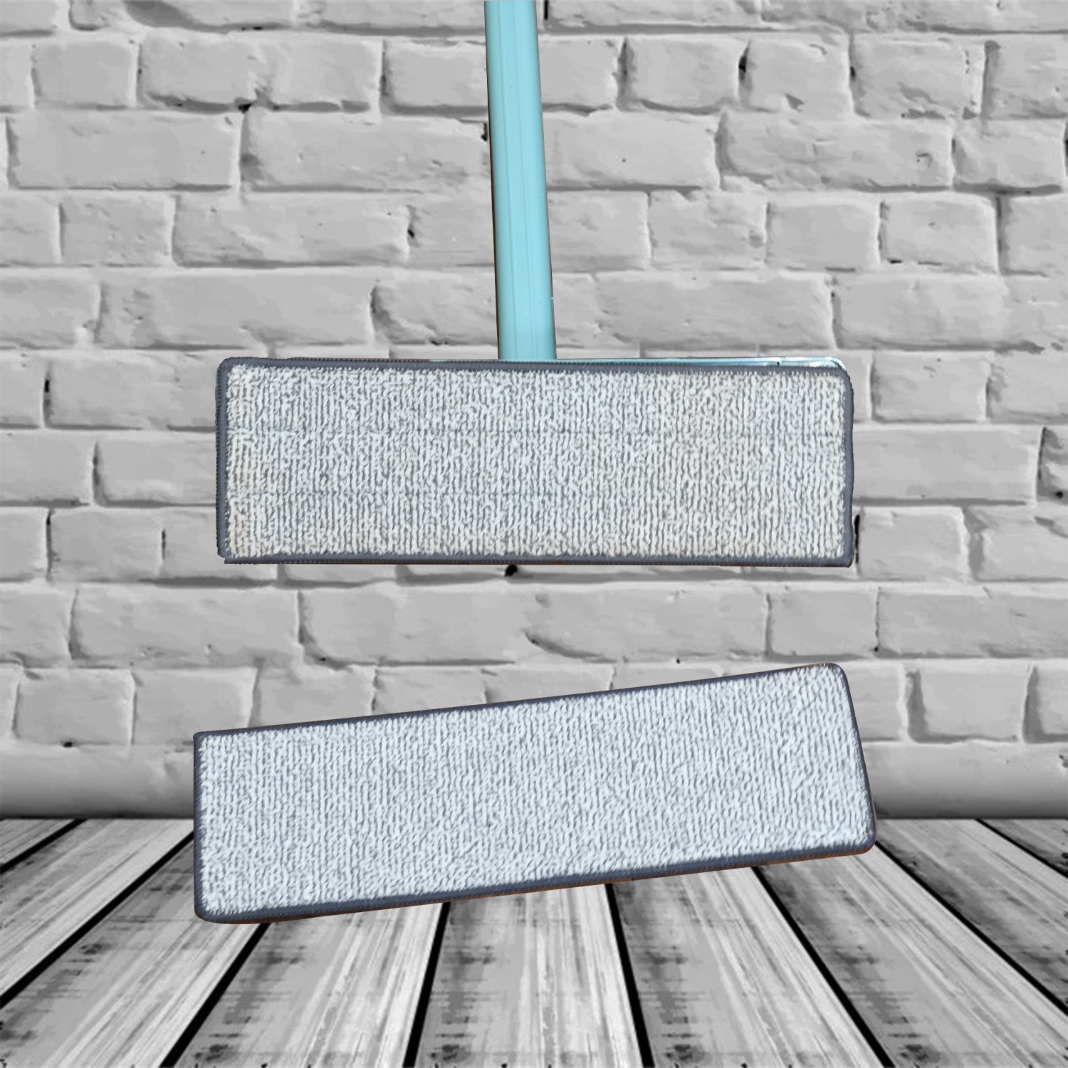 Reusable dust mop with 360Â° rotation for easy cleaning