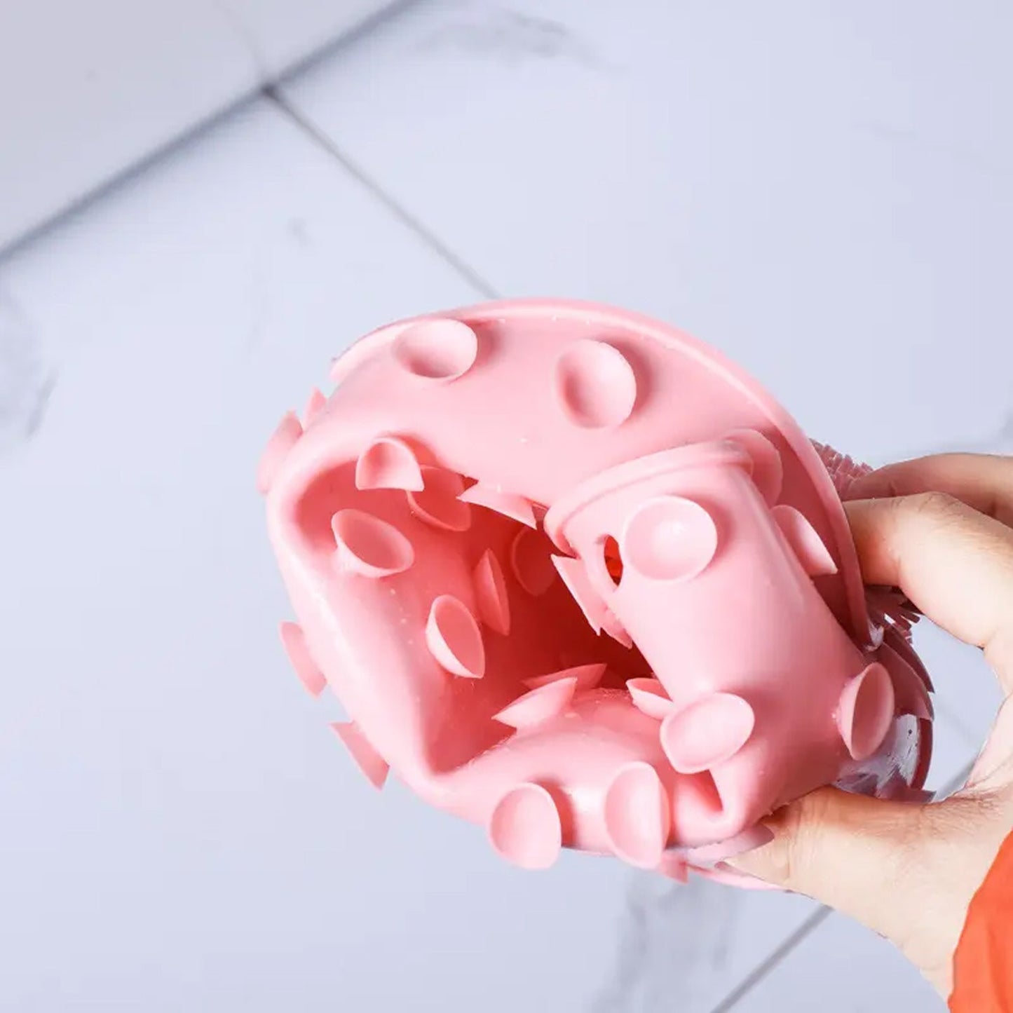 Silicone Bath Massage Cushion Ã¢â‚¬â€œ Suction Cup Exfoliating Foot Scrubber & Mat