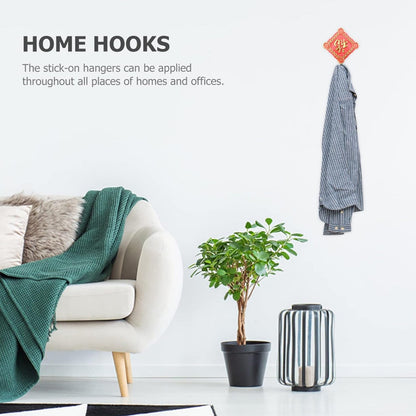 Multipurpose Self-Adhesive Hooks (Heavy Duty): Bathroom, Kitchen, Office-2 pcs