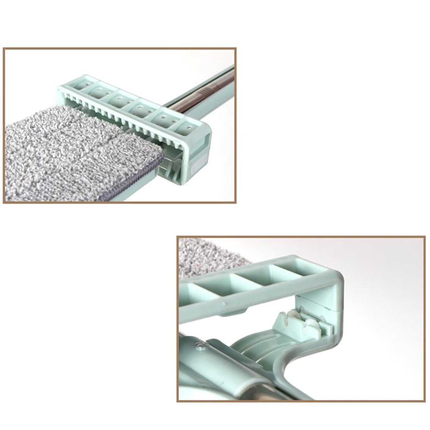 360Â° rotation flat mop, floor cleaner with microfiber squeeze pad