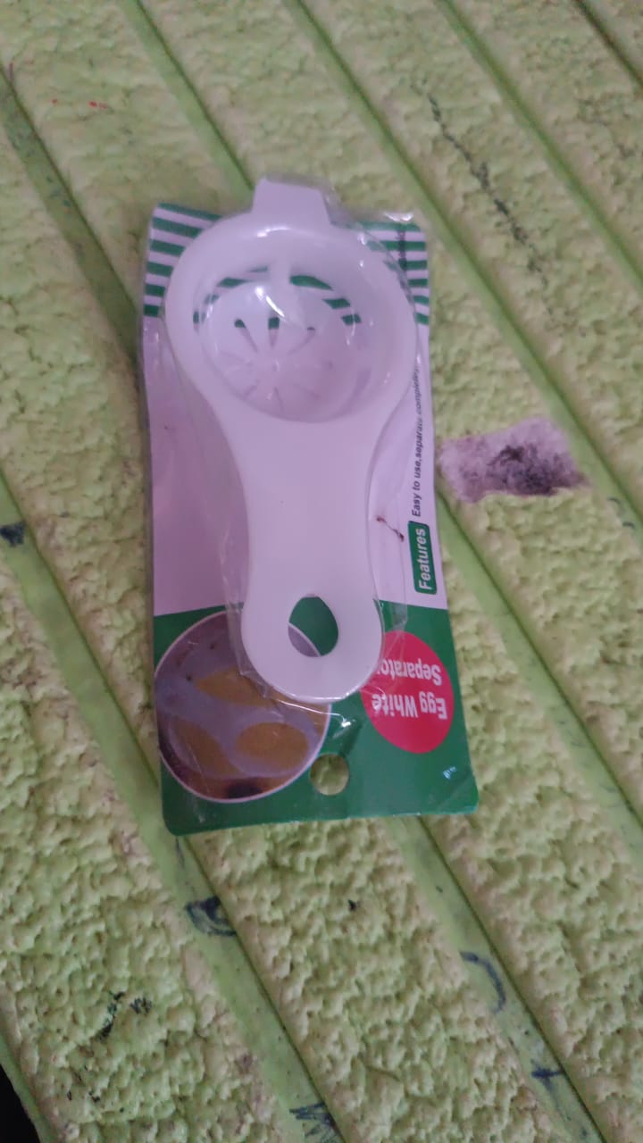 Plastic Egg Yolk Separator, Egg White Yolk Filter Separator (2 Pc)