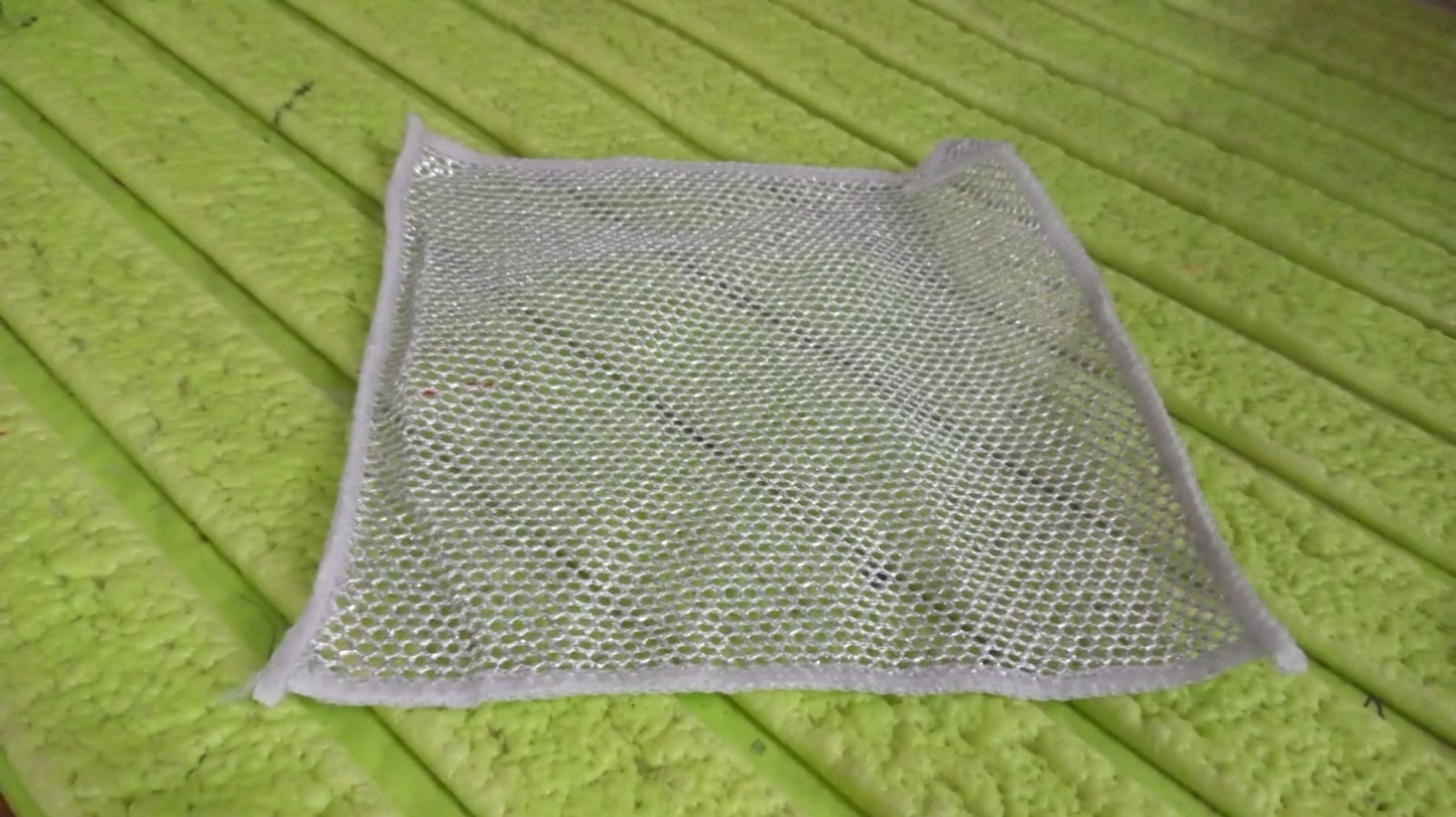 One-Sided Multipurpose Microfiber Cloths, Scrubber (3 Pc / 19x19 Cm)