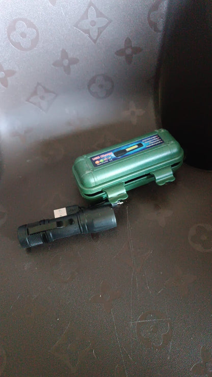 LED USB Rechargeable Mini Flashlight Ã¢â‚¬â€œ Ultra-Bright Zoom & COB Side Lantern, Tactical Emergency Light