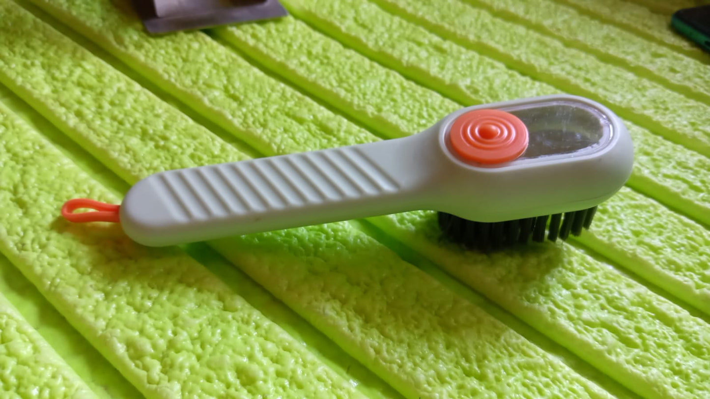 Multifunctional Scrubbing Brush with Liquid / Soap Dispenser, Cleaning Brush with Liquid / Soap Dispenser, Shoe Brush for Cleaning, Cloth Cleaning Brush with HandleÃ‚Â Liquid Shoe Brush For Shoe Clothes (1 Pc)