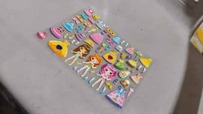 Multipurpose Adhesive 3D Stickers (2 Sheet / 19Ãƒâ€”15 Cm)