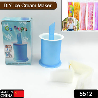 DIY Manual Popsicle Maker Ã¢â‚¬â€œ Reusable Ice Cream Mold (Approx 20 Pcs Packing Bag)