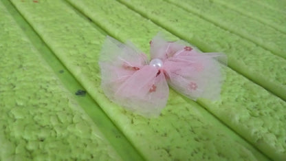 Hair Bow Knot Clip Suitable For Girls (2 Pc)