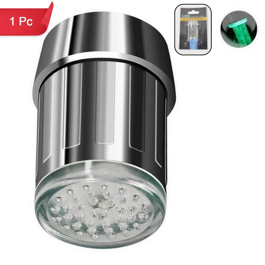 Multi Colors Changing LED Light Stream Faucet Tap Adapter (1 Pc)