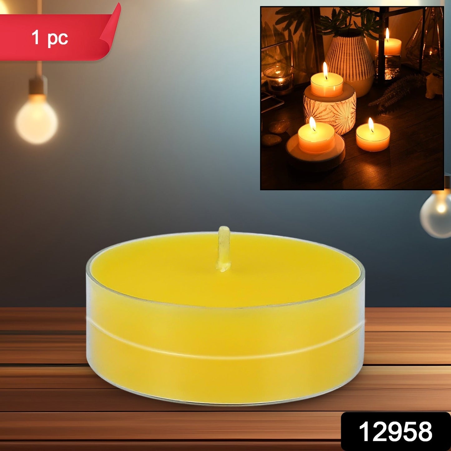 Tealight Diwali Candle Ã¢â‚¬â€œ Smokeless, Long-Burning, Mix Color (2 Pc / Mix Color)