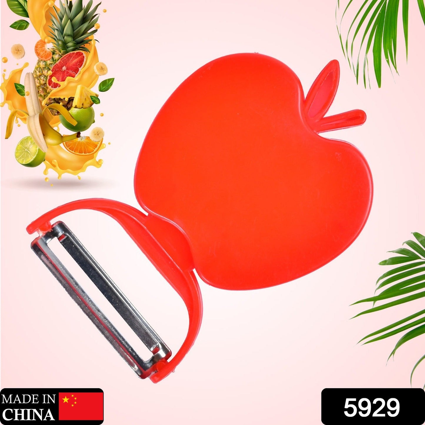 Apple-Shaped Folding Peeler Ã¢â‚¬â€œ Compact & Easy Veg Peeling