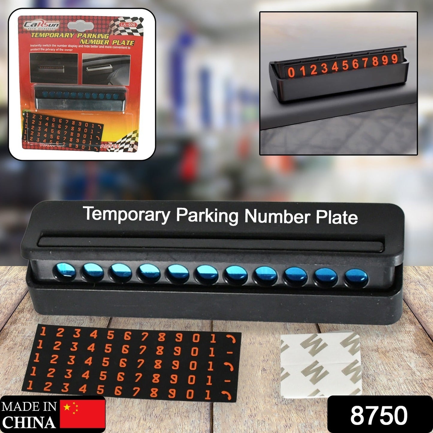 Temporary Car Parking Mobile Number Display with Magnetic Numbers Stickers,Car Parking Magnetic Mobile/Telephone Number Plate (1Pc)Ã‚Â Ã‚Â 