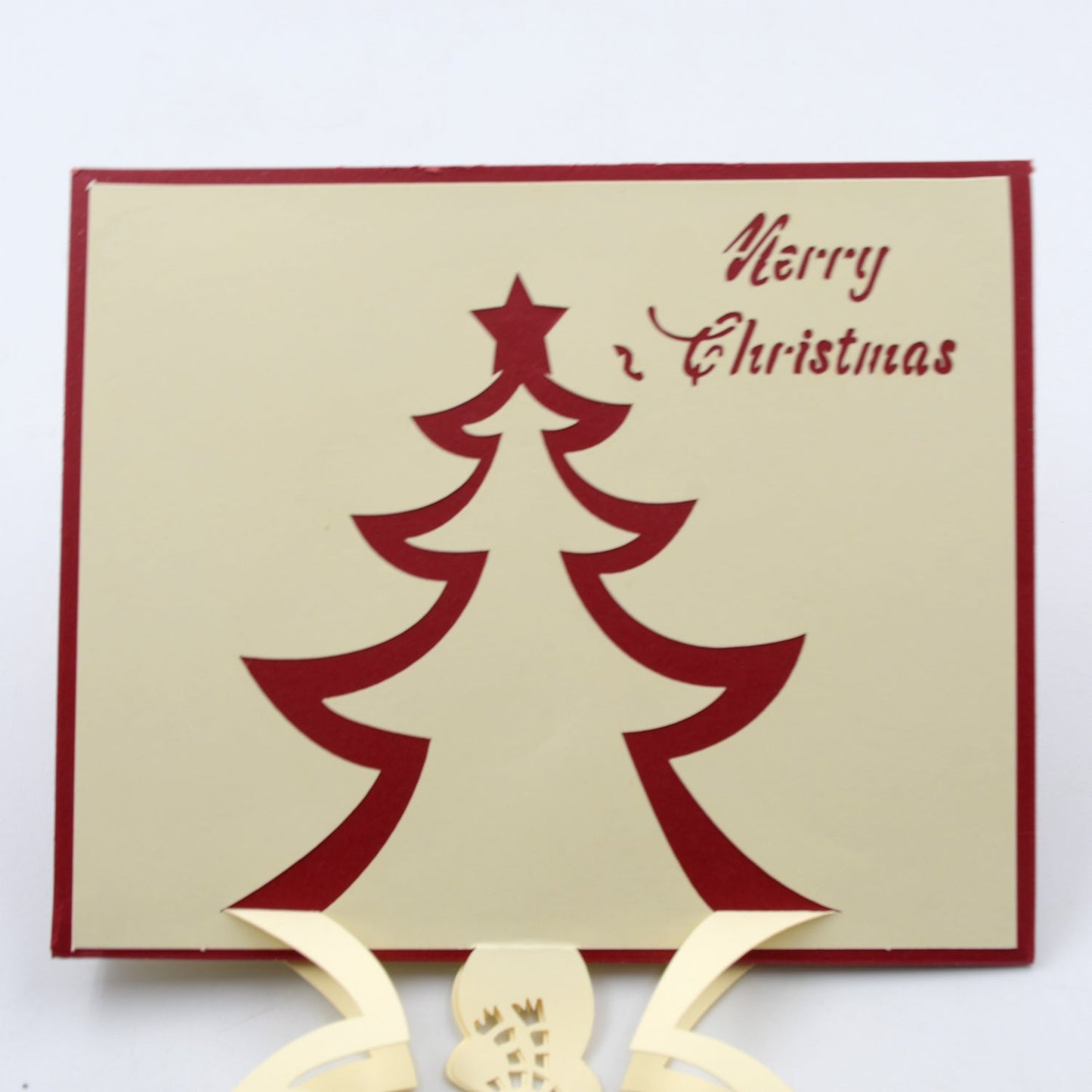 Unique 3D -Up Wishing Card (Christmas): 2 Pc