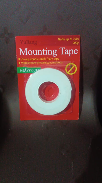 Small Strong Double Sided Tape Foam Mounting Tape (2 Pc / Small)