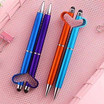 3 in 1 point Function Stylus Pen with Mobile Stand-2 pcs