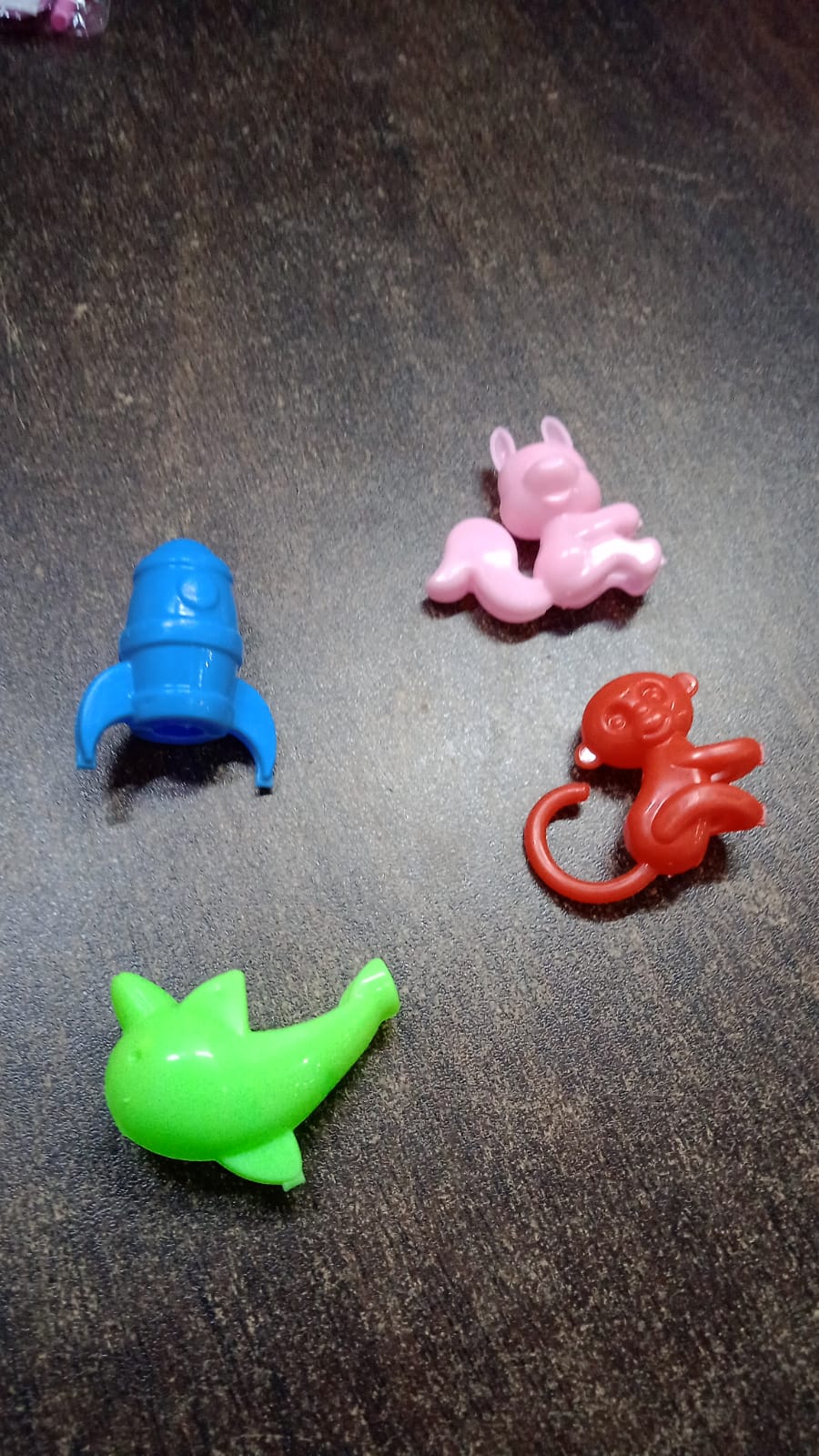 Mix Character, Monkey, Fish, Cat Pencil Top Promotional toys (10 Pc / Mix Colour & Design)