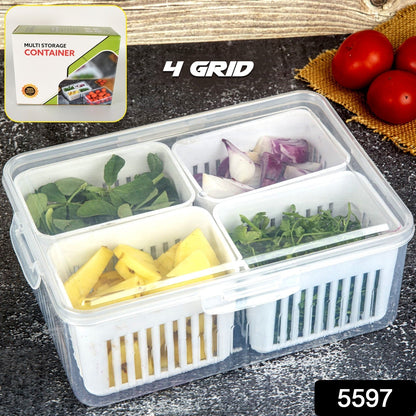 Fridge Storage Box Ã¢â‚¬â€œ Freezer & Kitchen Organizer for Vegetables & Food (1 Pc)