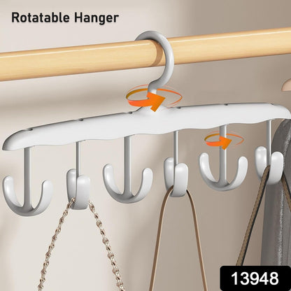 Rotatable Tank Top Hanger Ã¢â‚¬â€œ Space Saving Closet Organizer for Dorms & Apartments (12-Hook)