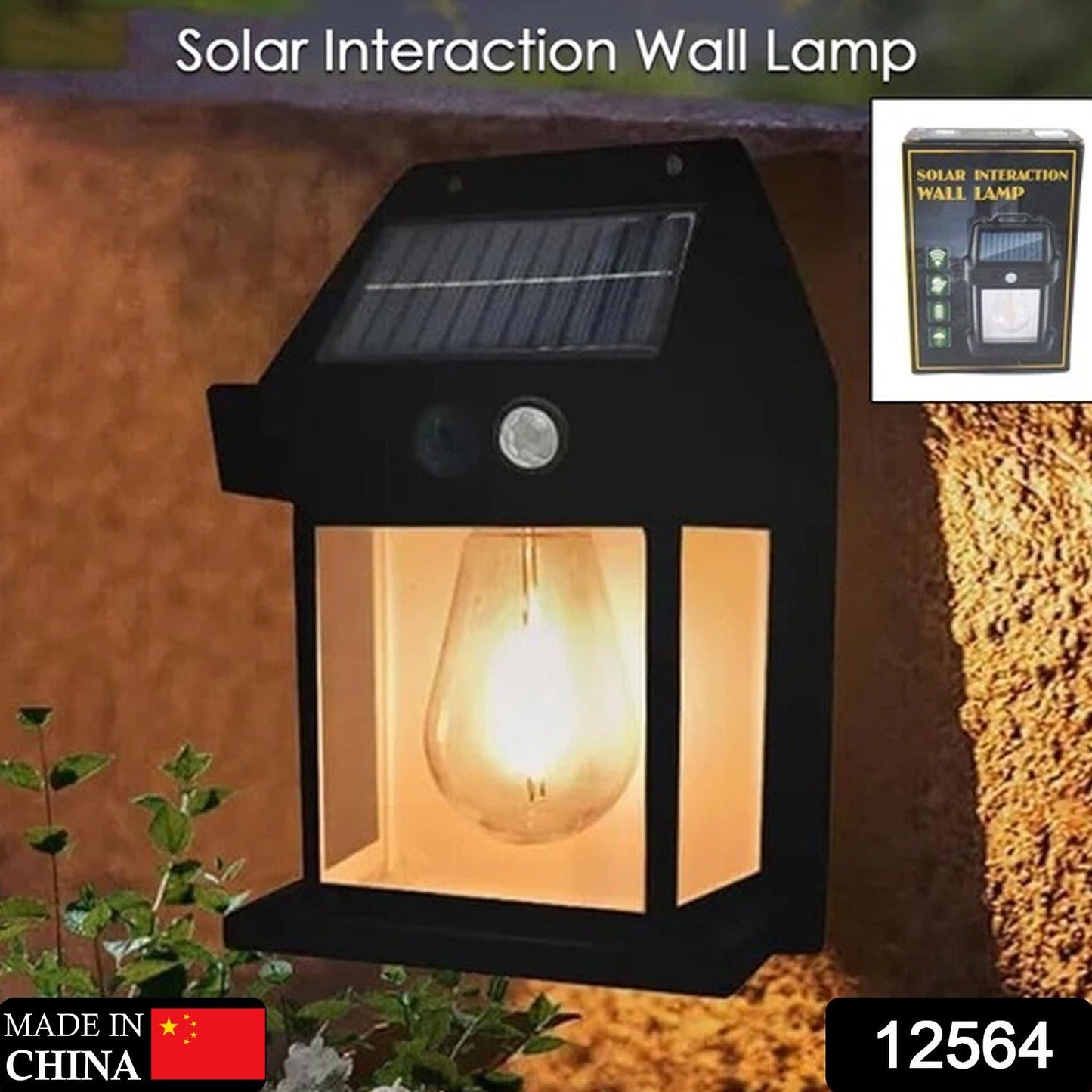 Solar Wall Lamp Ã¢â‚¬â€œ Wireless Outdoor Light with Motion Sensor & 3 Modes