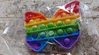 Fidget Toy Push  Bubble Fidget Sensory Toy for Kids and Adults Fidget per Stress Reliever Sensory Fidget pers (Butterfly & Car Shape / 1 Pc)