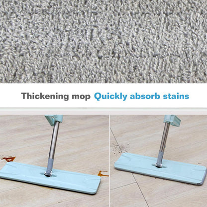 360Â° rotating microfiber flat mop for efficient floor cleaning