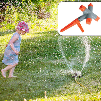 360Ã‚Â° Rotating Garden Sprinkler Ã¢â‚¬â€œ Adjustable 4-Arm Lawn Water Sprayer