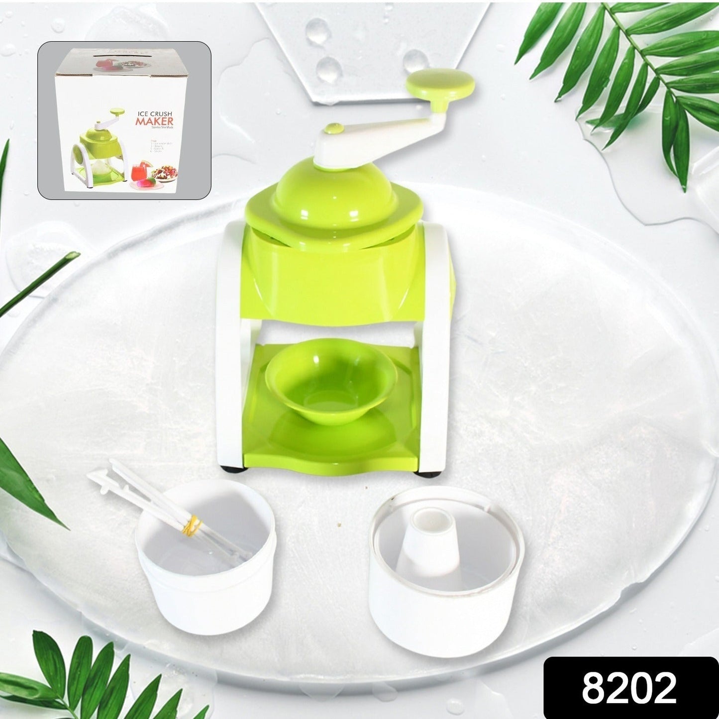 Miracle Small PlasticÃ‚Â Ice Gola Maker Ice snowmaker Machine | Ice Crusher | Indoor Outdoor Manual With Steel Blade & Anti slip Grip (1 Pc)