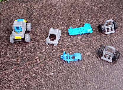 Mini Monster Trucks Friction Powered Cars for Kids Big Plastic Tires Baby Boys Super Cars Blaze Truck for Kids Gifts Toys-3 pcs
