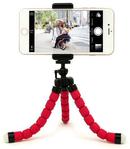 Portable Mini Octopus Tripod with Phone Holder for Selfies