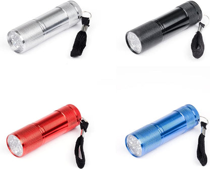 PortableÃ‚Â Mini Torch, Super-Bright Mini 3 LED Bulb Pocket Torches - Small Keyring Torch Flashlight for Camping, Hiking, DIY, Travelling, Outdoors and More 3 Battery operated (Battery not included / 1 pc / Mix Color )