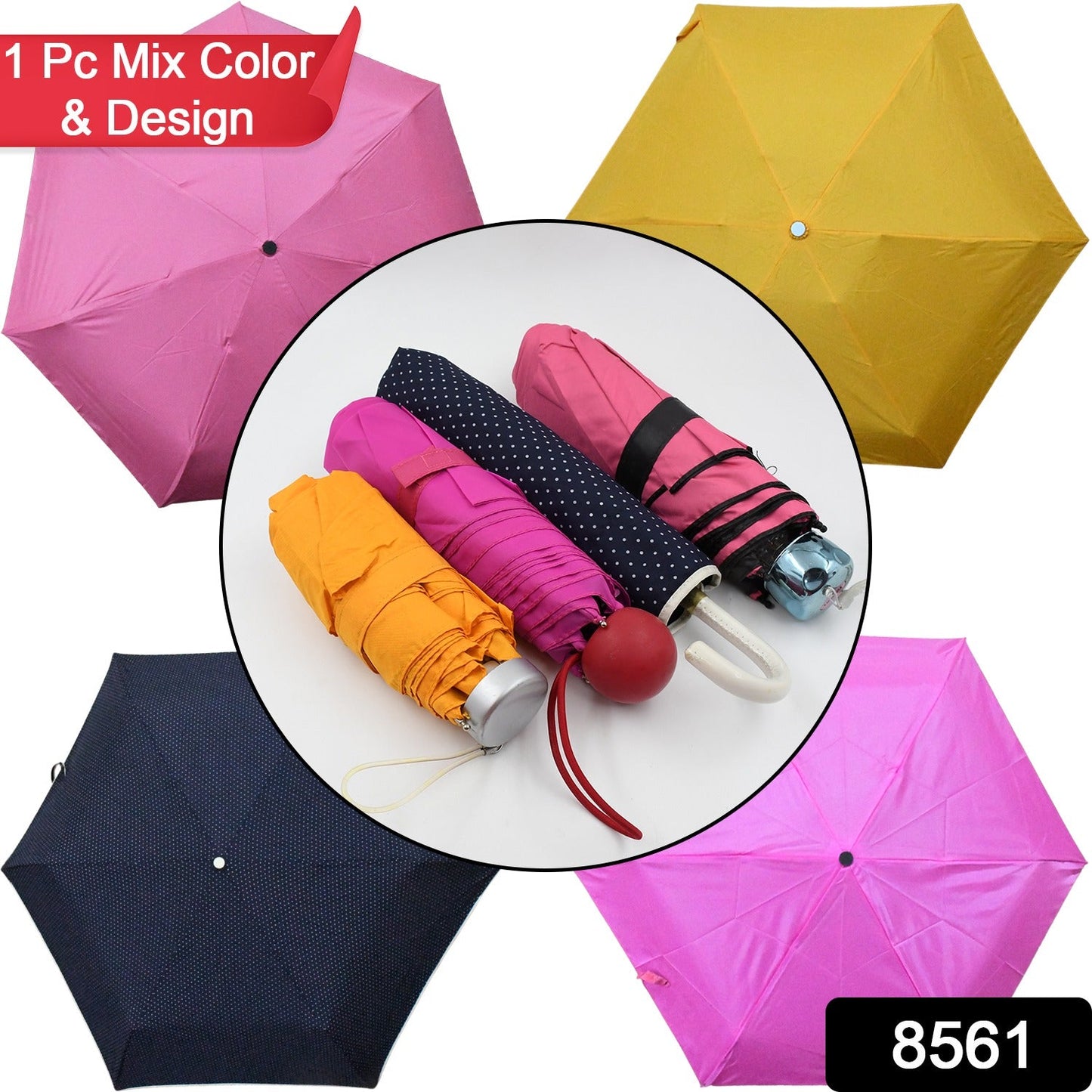 Umbrella Summer Sun and Rain ProtectionÃ‚Â Foldable Cute Umbrella || UV Protection Rain Sun Umbrella || Travel Accessories || Umbrella for Children, Girls, and Boys (1 Pc / Mix Color / Design)Ã‚Â 