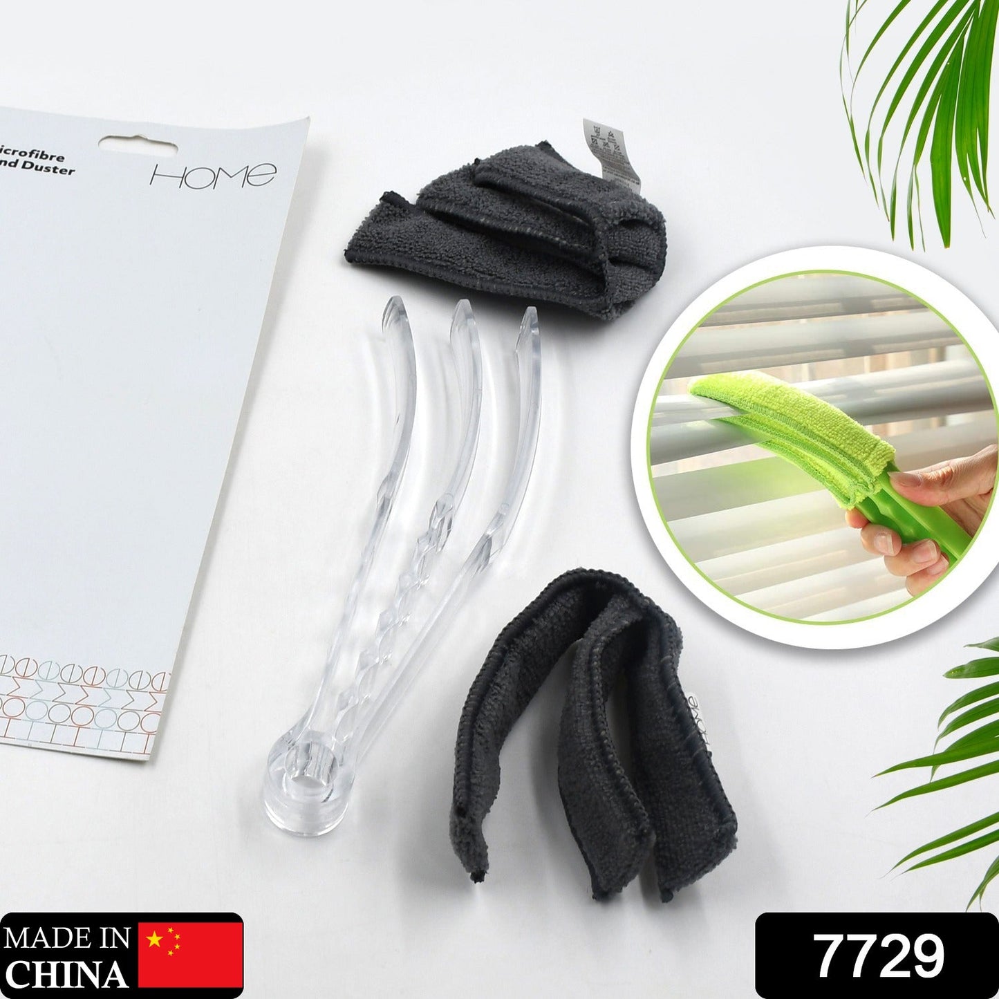 Window Blind Cleaner Brush with Microfiber Sleeves Ã¢â‚¬â€œ Dusting Tool for Shutters & AC (1 Pc)