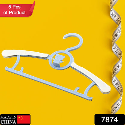 Large Adjustable Plastic Dress Hangers Ã¢â‚¬â€œ Space-Saving & Lightweight (5 Pc)